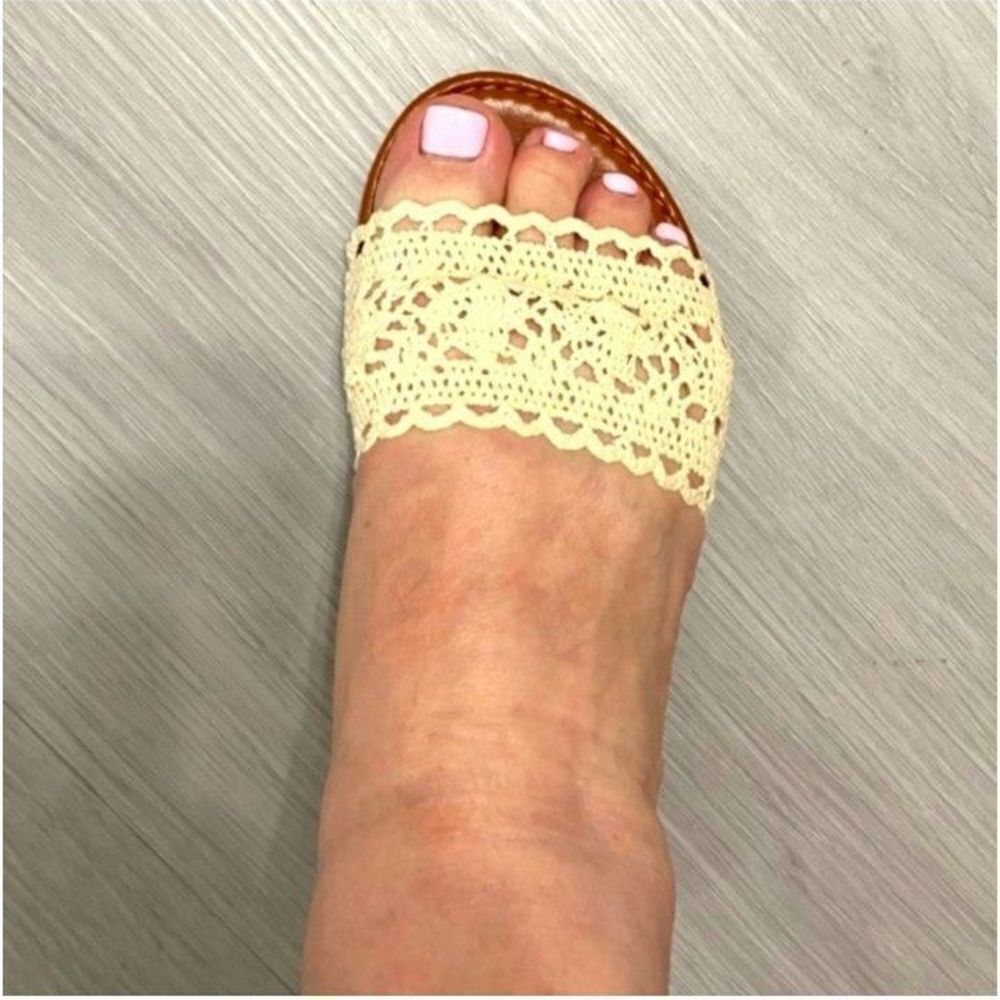Ladies Bohemian reathable Slides Sandles sz 8.5 - Picture 6 of 6